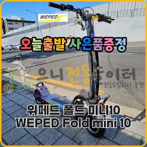 [사은품증정 오늘출발] 위페드 폴드 미니 10 WEPED FOLD MINI 10 다크실버 전동킥보드