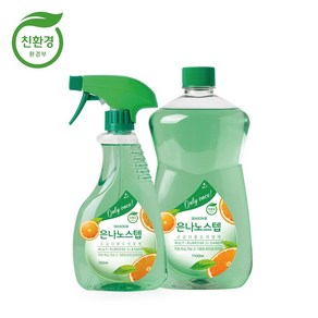 은나노스텝 시즌3 친환경 세정제 본품 550ml 1개 + 리필 1100ml 1개