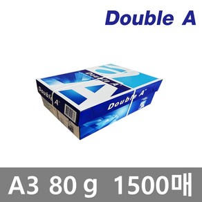 [더블에이] A3용지 80g 1박스(1500매), 단일속성