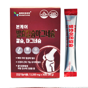 본케어 발효칼슘마그네슘 이온칼슘 이온칼맥 3200mg X 30스틱 (1개월분), 1개