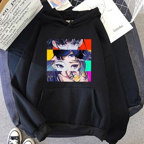 Ado 까마귀 만화 인쇄 여성 Hoody Crewneck 양털 운동복 Kawaii 캐주얼 의류 패션 포켓 Streetwear