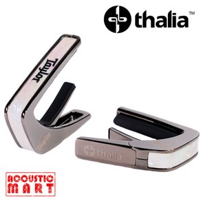 Thalia 탈리아 카포 블랙 크롬 Capo with Taylo Logo on White Peal Inlay / Black Chome TYLCB, 1개