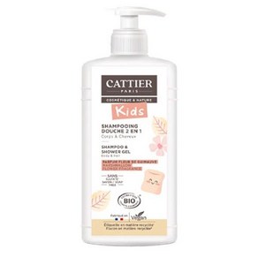 프랑스 까띠에 Cattie 키즈 마시멜로향 2 in 1 바디 & 헤어 샤워 샴푸, 1개, 500ml