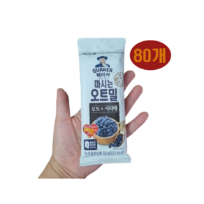 퀘이커 마시는 오트밀 서리태, 50g, 80개