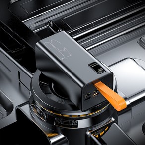 보조배터리 50000mAh 고속충전 멀티단자 내장 캠핑용 차박용 멀티 보조 배터리, 블랙