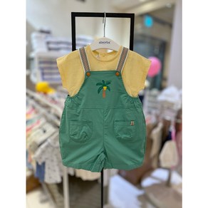 [압소바] 여름 40% /한여름 편하게 입기 좋은 오버롤 세트 /넓은 민소매 티셔츠로 안정감있게 /하의는 면 스판으로 더욱 편하게*라누아오버올세트*