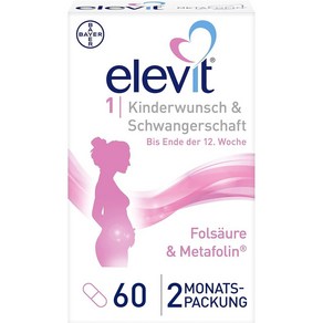 Elevit 1 엘레비트 임산부 멀티 비타민 엽산 60정, 옵션1, 1개