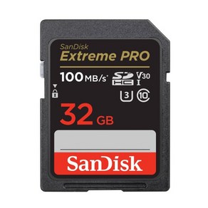 샌디스크 SDXC Exteme Po CLASS10 UHS-I U3 V30 32GB 메모리카드 (SDSDXXO-032G), 0GB