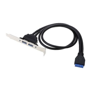 2 USB3.0 ~ 20Pin 섀시 후면 PCI 배플 라인 마더 보드 확장 케이블 5GB