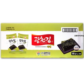 광천김 광천 파래식탁김5g X 36입, 180g, 1개