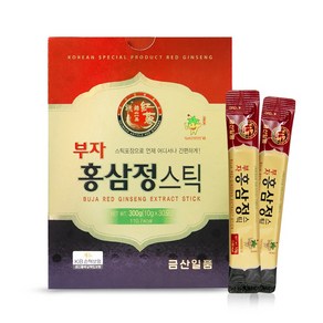 부자홍삼정스틱 300g(10gx30포)부자인삼 진세노사이드, 1개, 300g