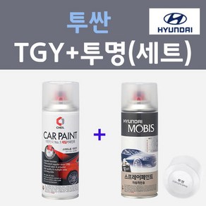 현대 투싼 TGY 잉키블루 주문컬러 스프레이 + 모투명마감용스프레이 자동차 카 페인트 200ml, 1개