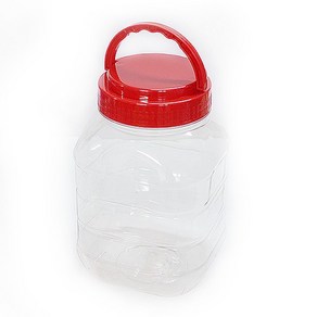PET용기 사각8L 잼병 젓갈용기 된장 고추장통, 1개