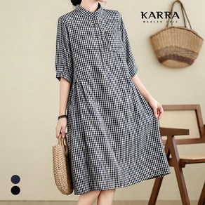 KARRA 컨트리체크원피스_A4M0816