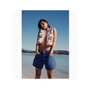 자라 ZARA 여자조끼 자수베스트 숏 16H0508