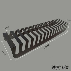 스마트폰 정리대 태블릿 보관함 카페 도서관 핸드폰보관대 학교, 1개, H. 블랙 16비트 투각 메탈릭