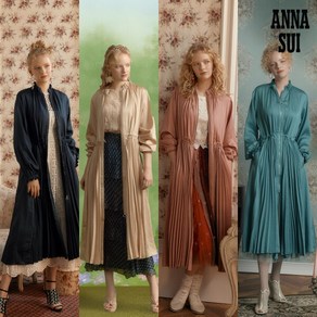 [안나수이] ANNA SUI 로맨티카 새틴 플리츠 원피스 롱자켓 1종