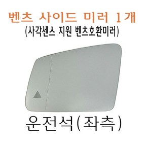 운전석 벤츠 사이드 미러 사각 경보 알림 W212 W204 W221 C180 C250 C300 C350 E200 E250 E300 E350 BSA 지원, 좌측(운전석), 1개