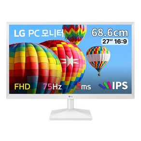 [LG전자 공식인증점] LG 27MN430HW 27인치 화이트모니터 IPS FHD 5ms 75Hz 사무용 가정용 강추