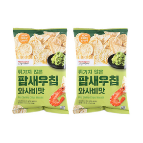 홈플러스시그니처 팝새우칩 와사비맛, 2개, 120g