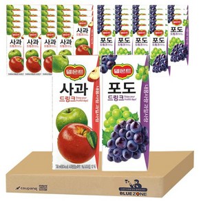 델몬트 사과 드링크 190ml 24팩 + 델몬트 포도 드링크 190ml 24팩 세트