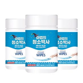 인터샵 청소박사 150매 3통 찌든때 크리너 청소티슈, 3개입