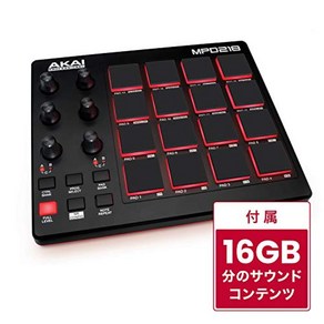 Akai Pofessional USB MIDI 컨트롤러 16패드 음원 소프트 부속 MPD218, 상품명참조, 1개