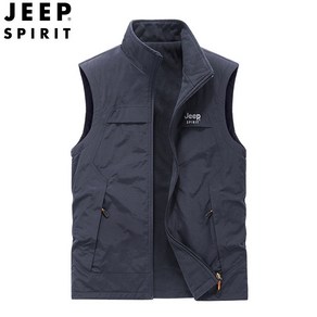 JEEP SPIRIT 지프 스피릿 남성용 집업 기모 안감 조끼 양면 조끼 9899+양말