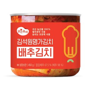 맑은물에 김석원 명가김치 국산 배추김치 450g, 1개