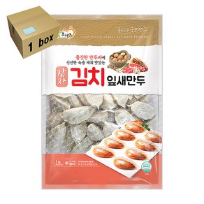 굿프랜즈 감자김치잎새만두 1box (1kg x10), 10개, 1kg