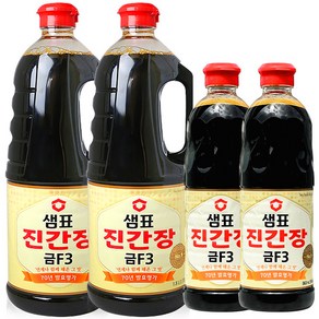 샘표 진간장 금F-3 (1.7L+ 860ml ) x 2세트5.12리터 조림 볶음, 2.56L, 2세트