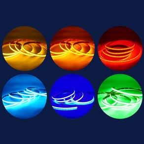 DC5V용 COB 슬림 면발광 LED바 (10cm당 가격), 1개, 아이스블루LED