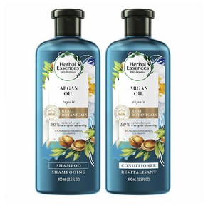 Hebal Essences 허벌에센스 아르간 오일 샴푸 앤 컨디셔너 세트 13.5oz(400ml) + 13.5oz(400ml), 2개