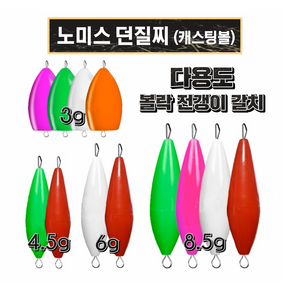 노미스 플로팅 던질찌 메바볼 캐스팅볼 (볼락 전갱이 갈치 등), 8.5g 레드, 1개