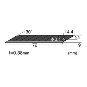 NT 커터날 BA 15P 날길이 72 날폭 1타 410 1839, 1개