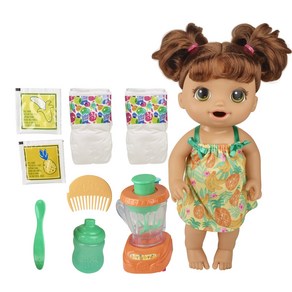 Baby Alive Magical Mixe Baby Doll Topical Teat Baby Alive Magical Mixe Baby Doll Topical Teat, Bown Hai