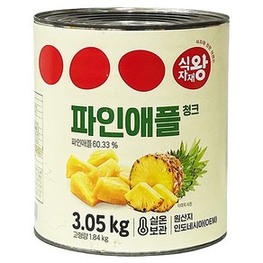 식자재왕 업소용 대용량 파인애플 청크 3.05kg, 1개, 3.05mg