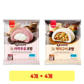 삼립 타락우유 호빵 + 맥적구이 호빵, 4세트, 95g