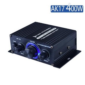 블루트스 앰프 AK380 800W 블루투스 하이파이 오디오 가라오케 홈 시어터 2 채널 파워 클래스 D USB SD AUX 신제품, 3.AK170 400W  12V, 없음