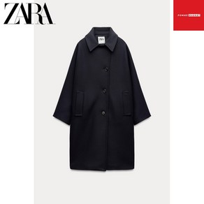 ZARA 자라 최화정 코트 9149638 Manteco 울 혼방 오버사이즈 레드 코트