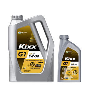 KIXX G1 5W30 SP 4L 1개 +1L 가솔린 엔진오일, 5L, 1세트