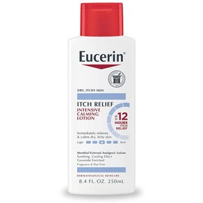 Eucein Itch Relief 인텐시브 진정 로션 민감한 건성 피부를 위한 가려움증 완화 8.4 Fl Oz 병, [01] 무향료, [02] 8.4 Fl Oz (1팩), 1개