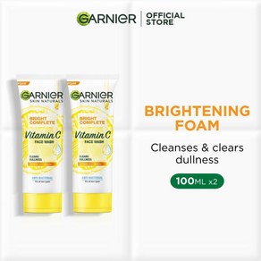 가르니에 Garnier 브라이트 컴플리트 비타민C 페이스워시 100ml x 2개