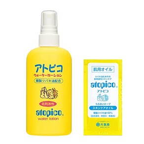 Atopico 아토피코 워터로션 150ml 보습수 (민감피부) 건성피부 정제 동백유 배합) 사은품 포함, 1개