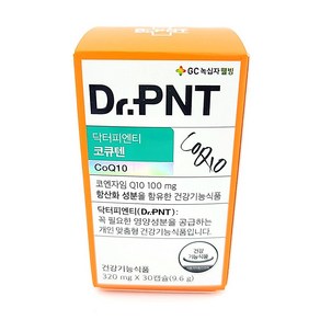 [정품] 닥터피엔티 코큐텐 코엔자임Q10 COQ10 녹십자웰빙 Coenzyme Q10, 3개, 30정