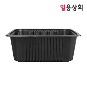 [ILYONG] 실링용기 JH 23199 2500ml 100개 검정, 1개