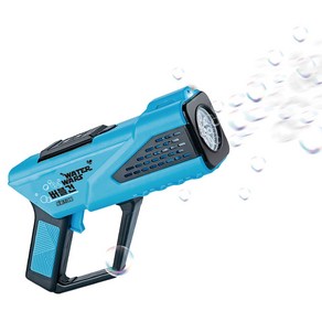 LED Light 워터워즈 자동 버블건 불빛 반짝 라이트 풍성한 비눗방울 비누방울, 블루, 1개