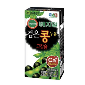 (올따옴) 정식품 베지밀 고칼슘 검은콩두유 190ml 48입, 48개