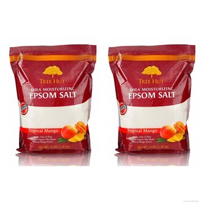 Tee Hut Shea Moistuizing Epsom Salt 트리헛 시어 모이스처라이징 앱섬 솔트 트라피칼 망고 1.36kg 2팩, 2개