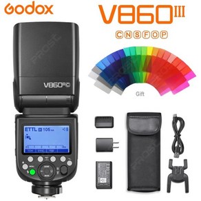 스튜디오 Godox V860III TTL HSS 2.4G 스피드라이트 V860III-C V860III-N V860III-S 카메라 플래시 캐논 소니 니콘 후지 올림푸스